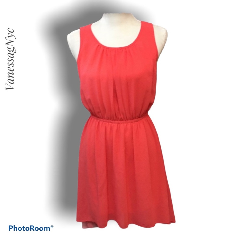 Double Zero Peach Dress Sz Small